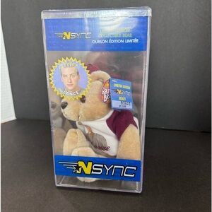 N Sync Limited Edition Collectible Bear Lance Bass #9462 / 25000 NSA New In Cube